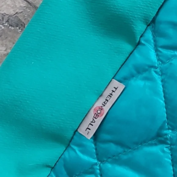 The North Face Thermoball Full Zip Lightweight Puff Jacket Teal Size Small - Picture 6 of 6
